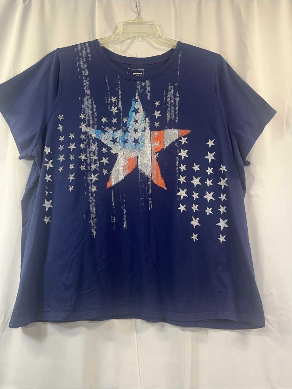 Sonoma Navy Blue Graphic T‑Shirt 2X